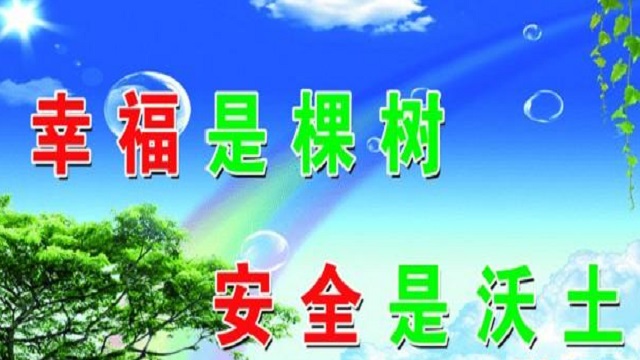 幸福是棵樹，安全是沃土！
